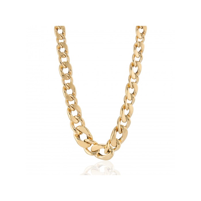 9ct Gold Graduated Curb-link 18"Necklace