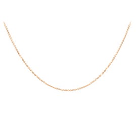 18ct Rose Gold 16"Belcher Chain