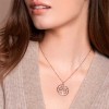 Hot Diamonds Nurture Circle White Topaz Rose Gold Plated Pendant