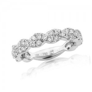 18ct White Gold Fancy Eternity Ring - 0.63cts
