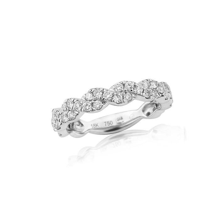 1 CT. T.W. Diamond Eternity Band in 14K White Gold - Size 7 | Zales