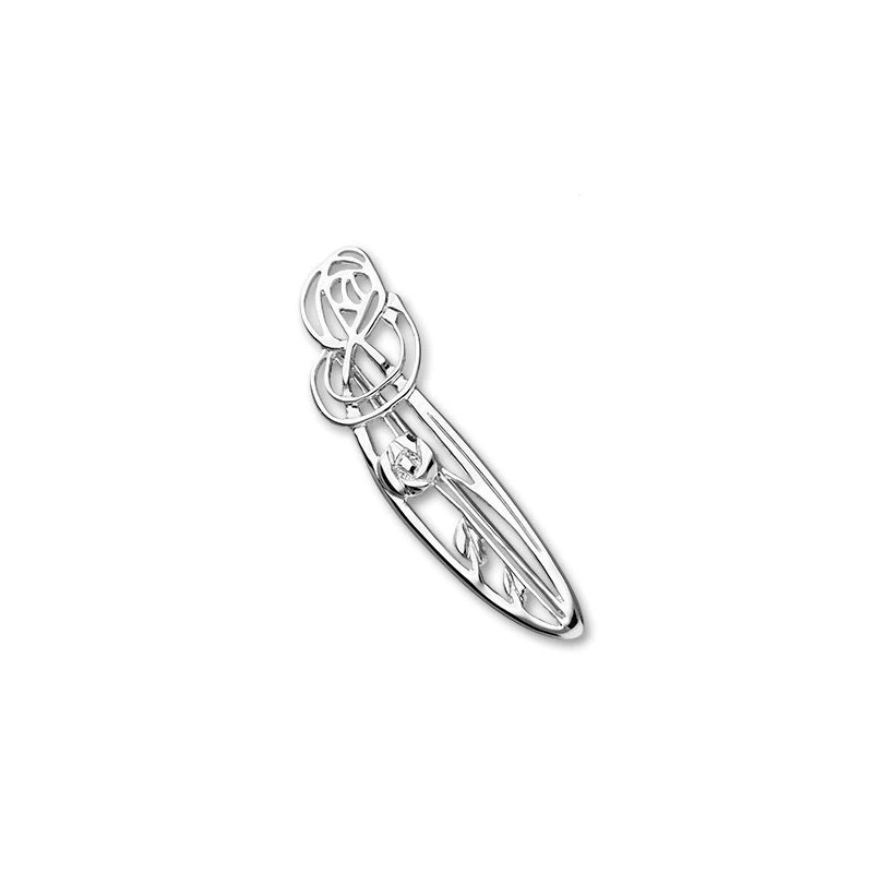 Ortak Charles Rennie Mackintosh Silver Brooch B345