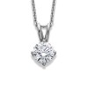 18ct White Gold Diamond Solitaire Pendant - 0.90cts G/SI1