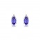 Oval Tanzanite & Diamond Stud Earrings - Macintyres of Edinburgh