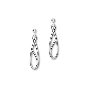 Ortak Silver Retreat Drop Earrings - E1682