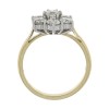 18ct Gold 7st Diamond Petal Cluster Ring - 1.32cts