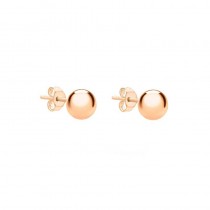 9ct Rose Gold Ball Stud Earrings 8mm - SAVE £46 off RRP