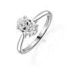 Platinum 1ct Oval Diamond Solitaire Engagement Ring - GIA Certified
