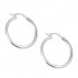 Sterling Silver 30mm Hoop Earrings - Macintyres of Edinburgh