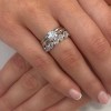18ct White Gold 0.77ct Pear Shaped Diamond Band | Macintyres of Edinburgh