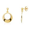 9ct Gold Open Disc Drop Earrings