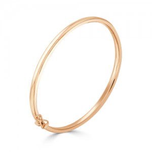 9ct Solid Rose Gold Court Bangle