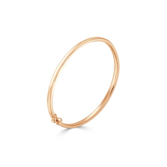 9ct Solid Rose Gold Court Bangle