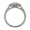 Platinum 3st Diamond Ring - 0.49cts