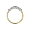 18ct Gold Diamond Wishbone Eternity Ring - 0.72ct
