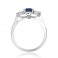 Platinum Diamond & Sapphire Engagement Ring - Macintyres of Edinburgh