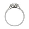 18ct Gold Oval & Round Diamond Ring - 0.30ct + 0.09ct D/VS2