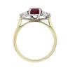 18ct Gold 3st Ruby & Diamond Ring - R 1.60 D 0.45