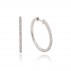 White Gold 0.43ct Diamond Hoop Earrings - Macintyres of Edinburgh