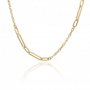 9ct Gold Link & Chain Necklace - 18 Inches