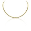 9ct Gold Three Row 18-inch Panther Necklace