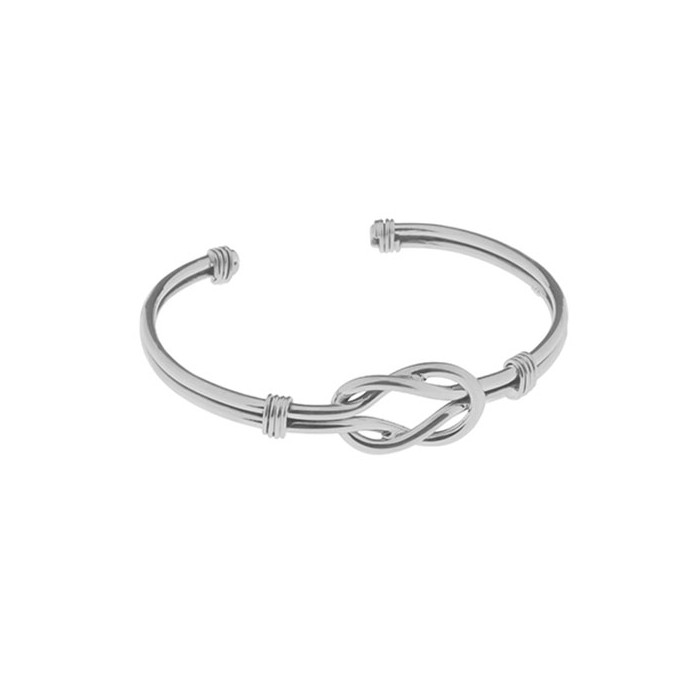 Tianguis Jackson Reef Knot Silver Cuff Bangle - BT2127
