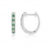 Emerald & Diamond Hoop Earrings | Macintyres of Edinburgh