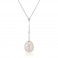9ct White Gold Pearl & Diamond Necklace - Macintyres of Edinburgh