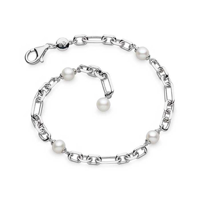 Kit Heath Revival Astoria Figaro Pearl Chain Link Bracelet