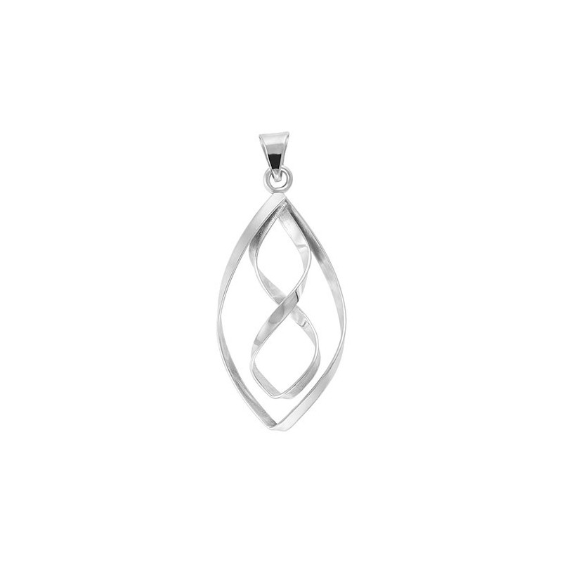 Tianguis Jackson Silver Marquise Infinity Pendant Chain