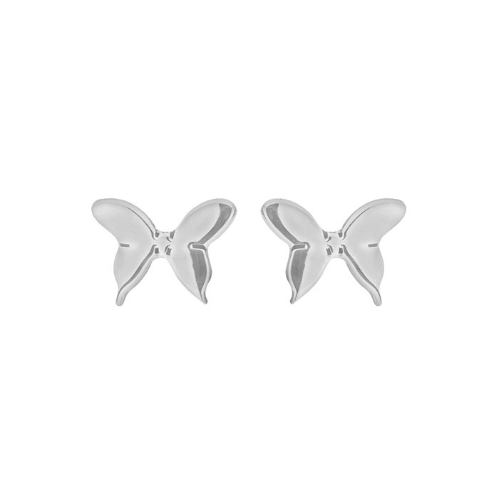 Tianguis Jackson Silver Butterfly Stud Earrings