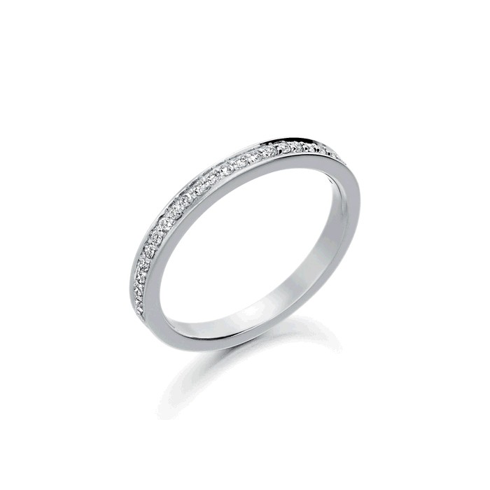 Platinum Diamond Wedding Ring D 0.17cts Macintyres of Edinburgh