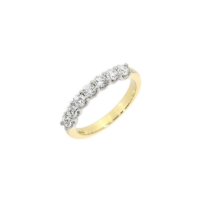 18ct Gold 7st Diamond Eternity Ring - 0.76ct