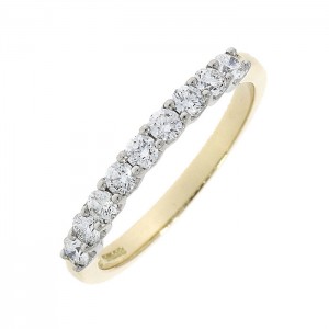 18ct Gold 9st Diamond Eternity Ring - 0.51ct