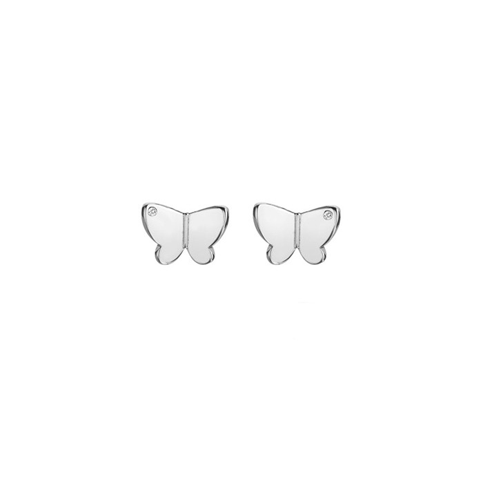 Hot Diamonds Flutter Silver Butterfly Stud Earrings - DE732