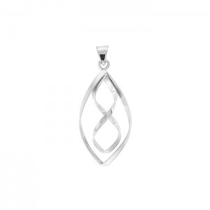 Tianguis Jackson Silver Marquise & Infinity Pendant & Chain