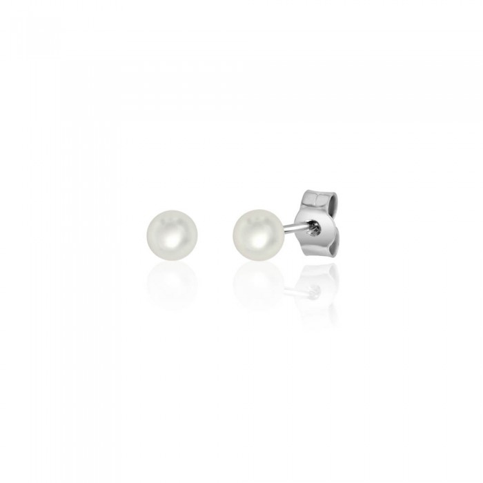 9ct White Gold Cultured Pearl Stud Earrings - 4.0 - 4.5 mm
