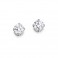 18ct White Gold Diamond Soliatire Stud Earrings - 0.54cts