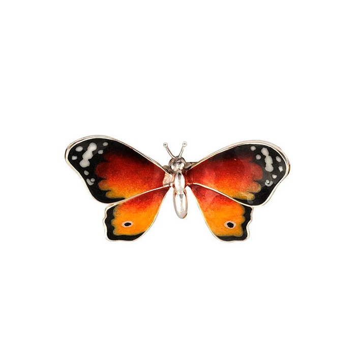 Saturno Sterling Silver & Enamel Butterfly - Large 12692L