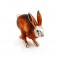 Saturno Sterling Silver & Enamel Running Hare