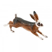 Saturno Silver Animals - Large Running Hare - Macintyres of Edinburgh