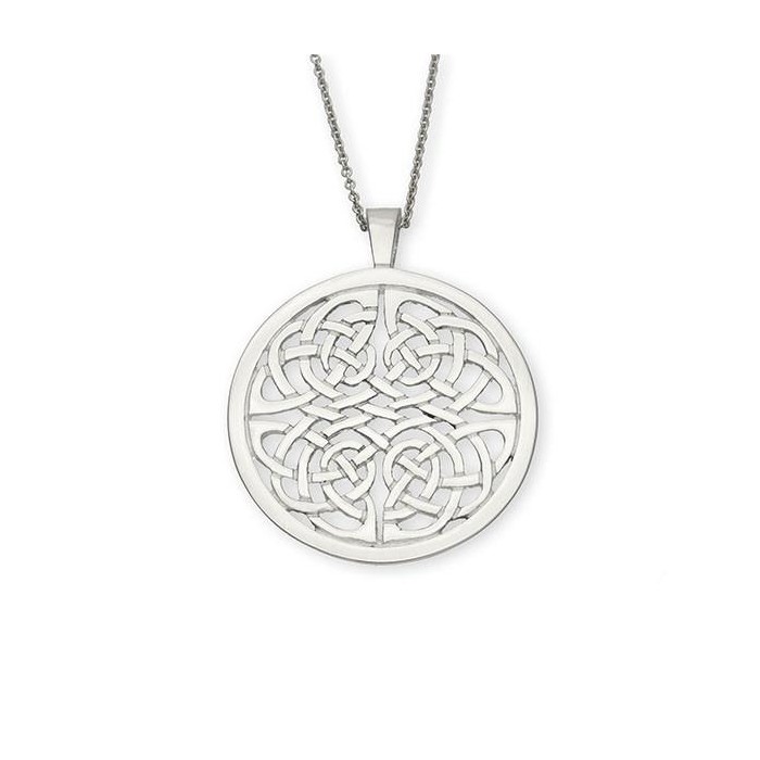 Ortak Silver Celtic Circle Pendant - P98