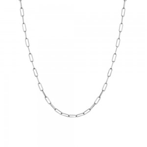 Hot Diamonds Silver Paperclip Chain Necklet - CH128