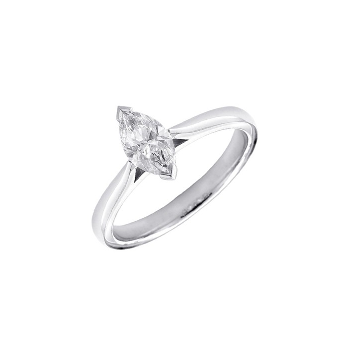 Platinum Marquise Diamond Ring - 0.86cts