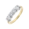 18ct Gold 4st Diamond Eternity Ring - 1.51cts