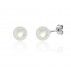 9ct White Gold Freshwater Cultured Pearl Earrings - 7.0 - 7.5mm