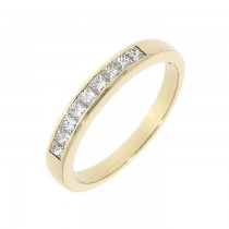 18ct Gold Princess Cut Diamond Eternity Ring 