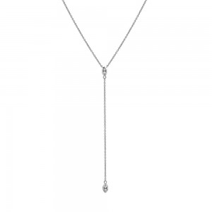 Hot Diamonds Silver Tender Marquise Waterfall Necklet - DN177
