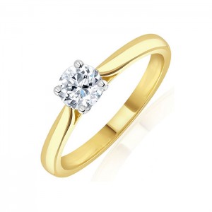 18ct Gold Diamond Solitaire Ring - 0.70ct G/VS2