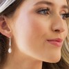 Model wearing Kit Heath Revival Astoria Pearl Drop Earrings (50431FP)